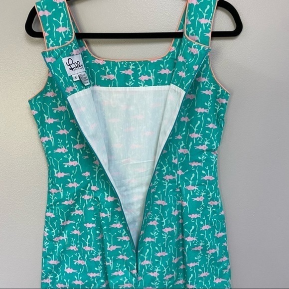 Lilly Pulitzer Go Fish Dress Teal - Picture 4 of 11